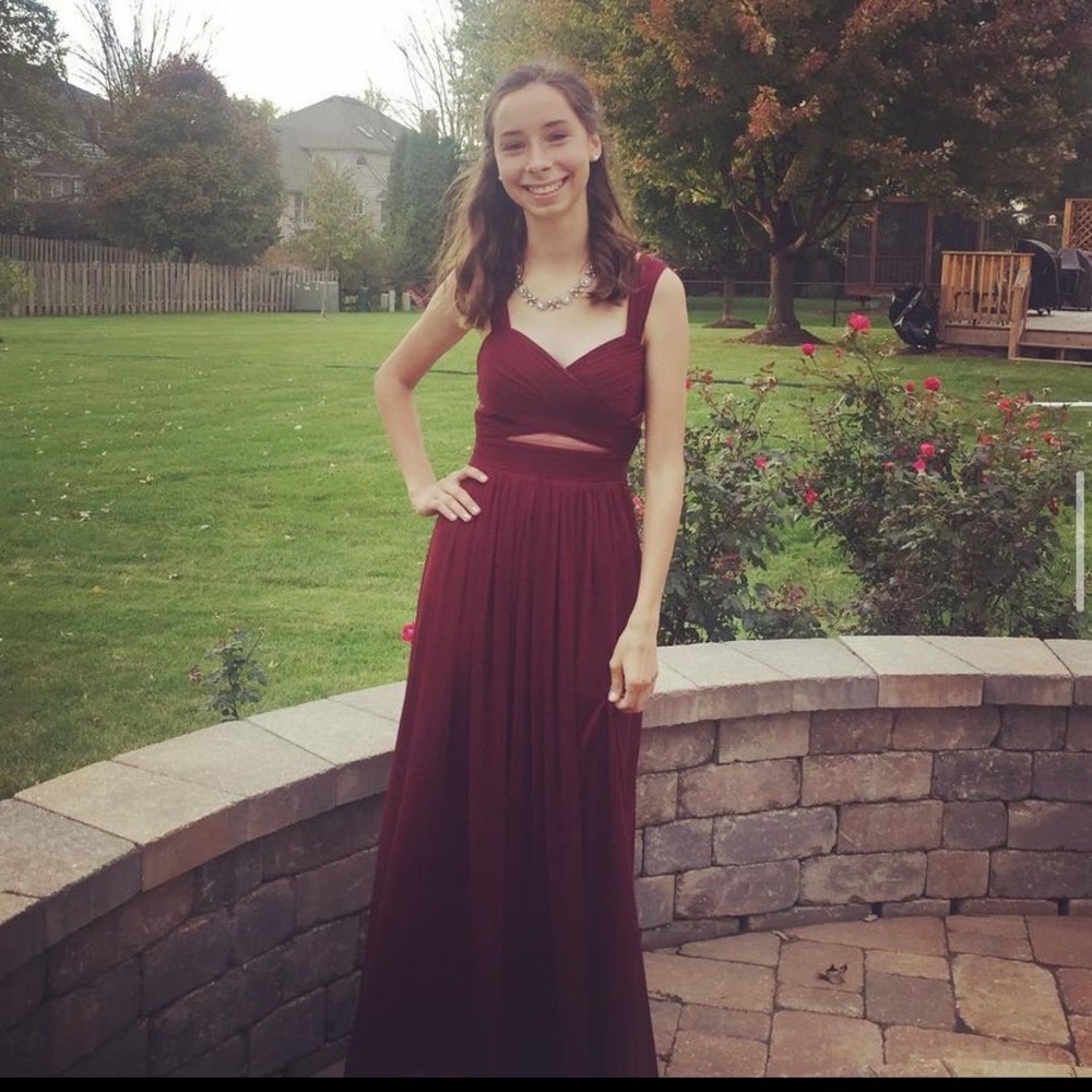 Maroon Homecoming Dress